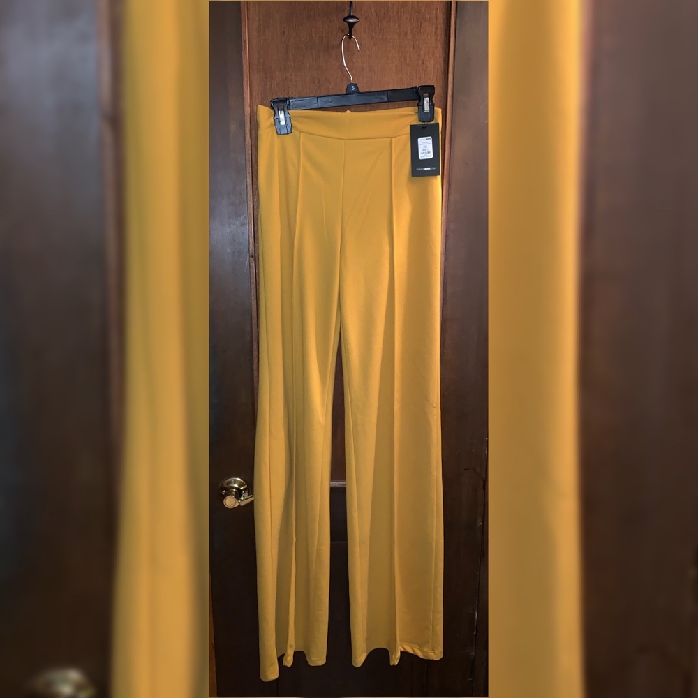 Fashion Nova Mustard Yellow Slacks